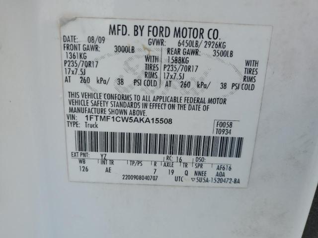 Photo 11 VIN: 1FTMF1CW5AKA15508 - FORD F150 