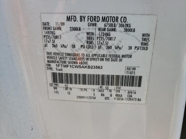 Photo 9 VIN: 1FTMF1CW5AKB23563 - FORD F150 