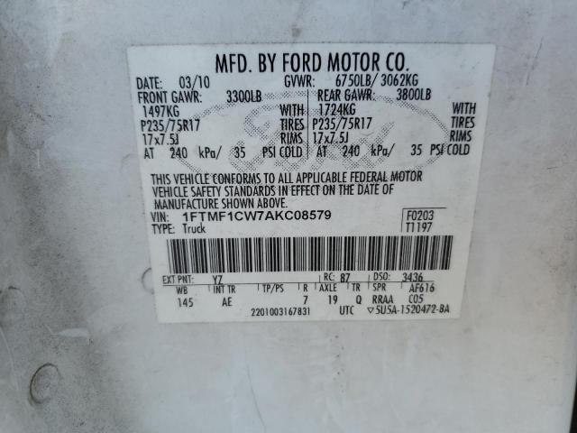 Photo 11 VIN: 1FTMF1CW7AKC08579 - FORD ALL MODELS 