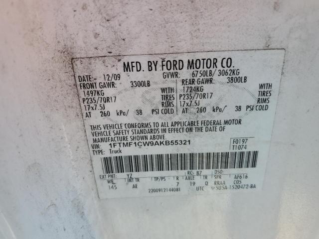 Photo 11 VIN: 1FTMF1CW9AKB55321 - FORD F150 