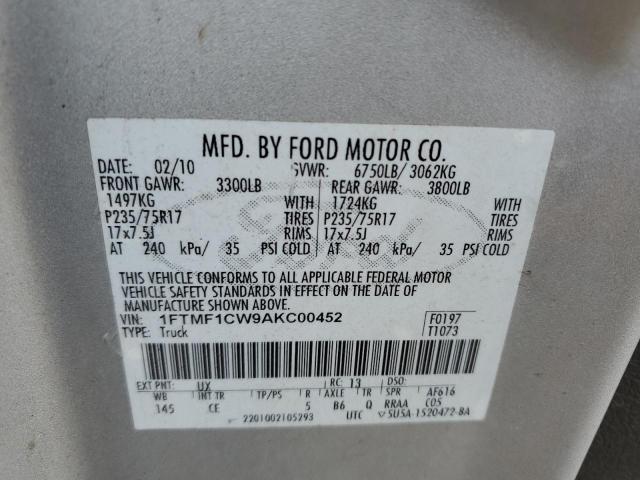 Photo 11 VIN: 1FTMF1CW9AKC00452 - FORD F150 