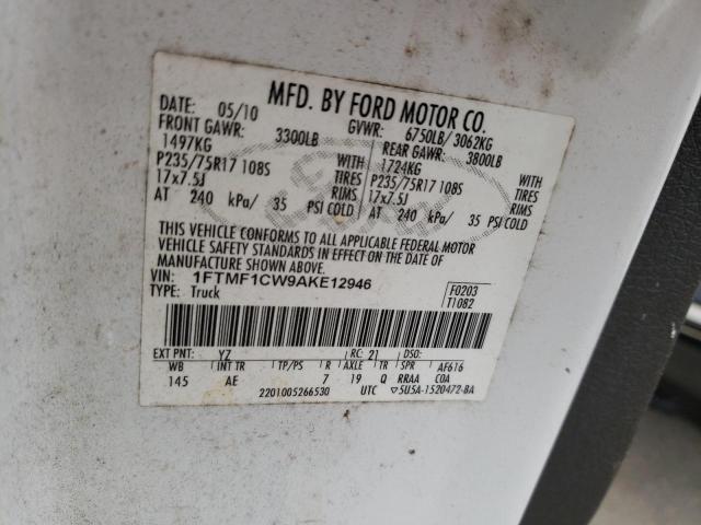 Photo 11 VIN: 1FTMF1CW9AKE12946 - FORD F150 