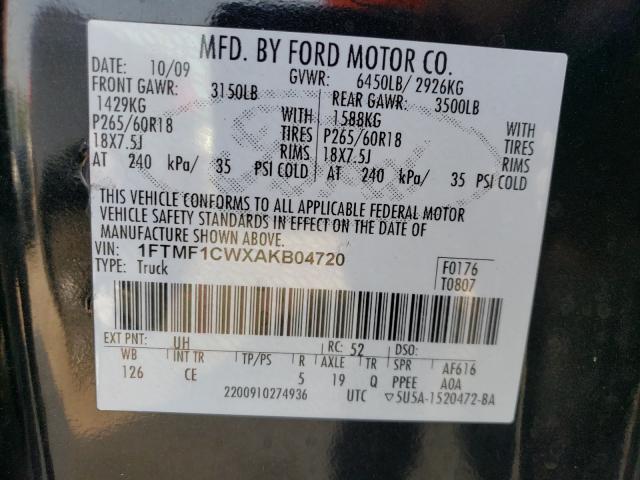 Photo 9 VIN: 1FTMF1CWXAKB04720 - FORD F150 