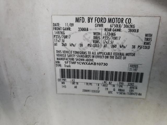 Photo 11 VIN: 1FTMF1CWXAKB10730 - FORD F150 