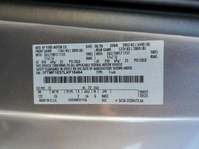 Photo 12 VIN: 1FTMF1E57LKF18464 - FORD F150 