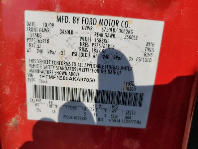 Photo 12 VIN: 1FTMF1E80AKA97050 - FORD F150 