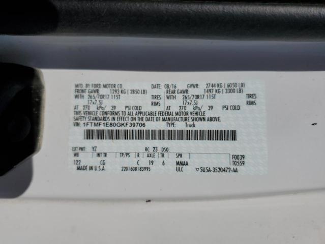 Photo 12 VIN: 1FTMF1E80GKF39706 - FORD F150 