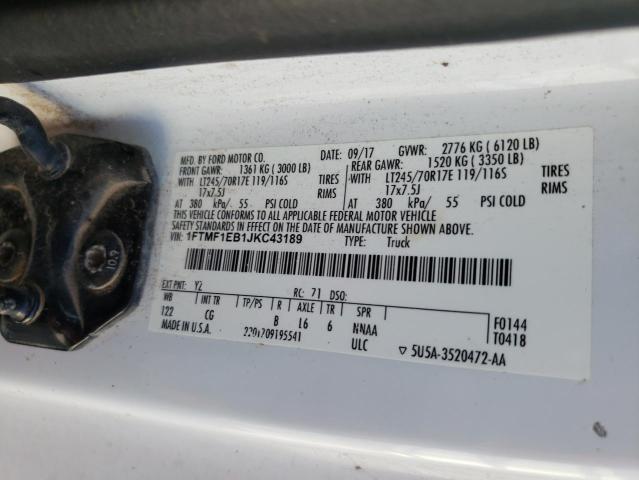 Photo 11 VIN: 1FTMF1EB1JKC43189 - FORD F150 