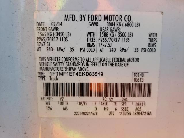 Photo 9 VIN: 1FTMF1EF4EKD83519 - FORD F150 