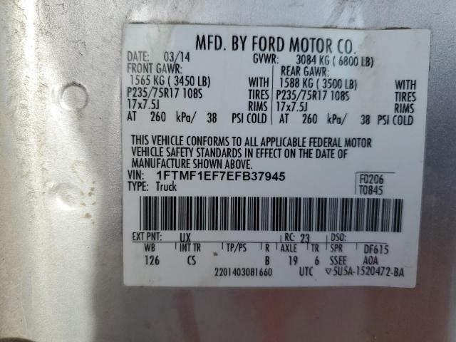 Photo 12 VIN: 1FTMF1EF7EFB37945 - FORD F150 