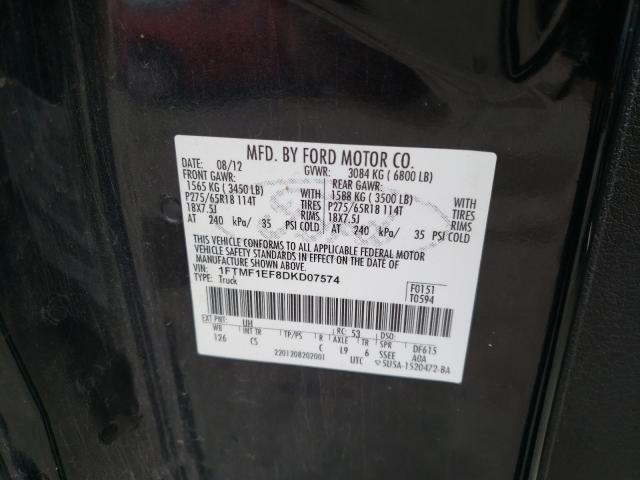 Photo 9 VIN: 1FTMF1EF8DKD07574 - FORD F150 