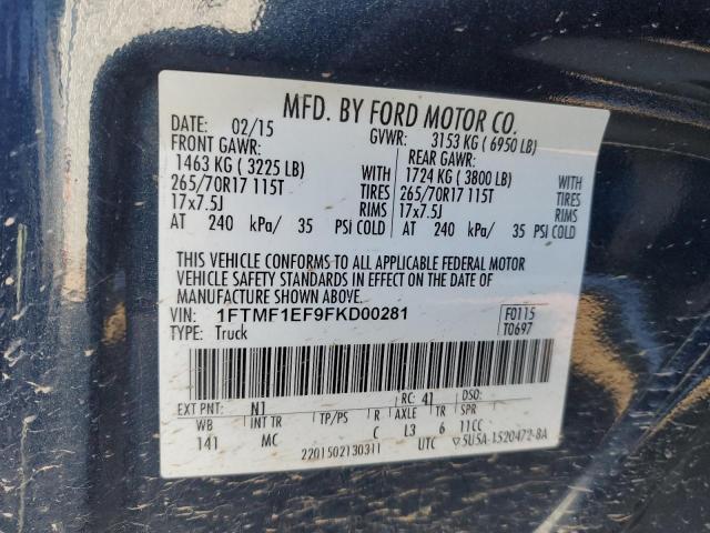 Photo 12 VIN: 1FTMF1EF9FKD00281 - FORD F150 