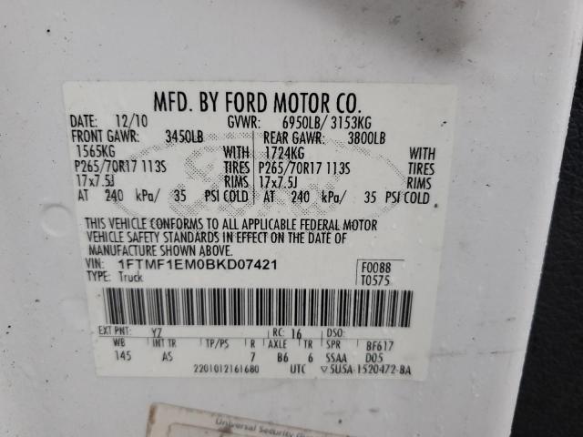 Photo 11 VIN: 1FTMF1EM0BKD07421 - FORD F150 