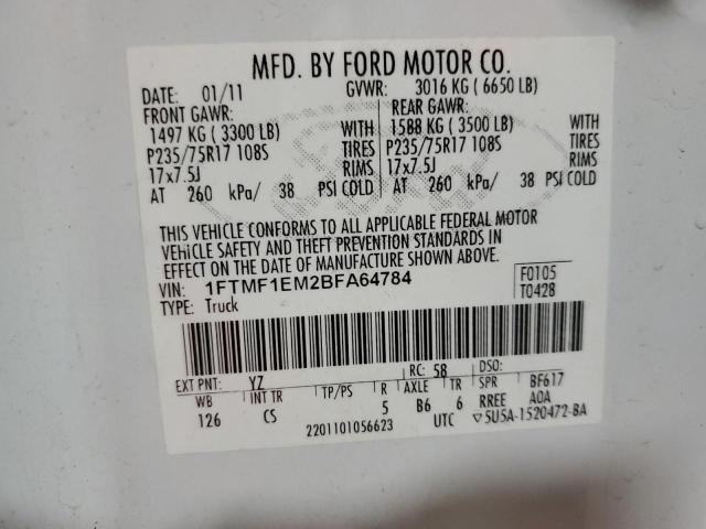 Photo 12 VIN: 1FTMF1EM2BFA64784 - FORD F150 