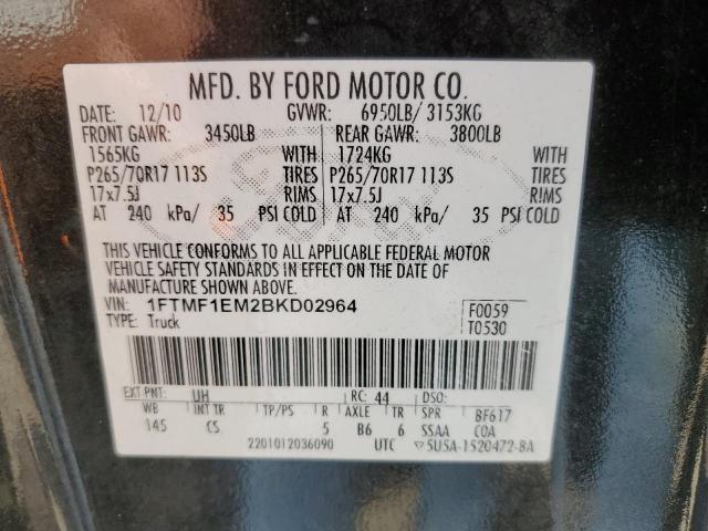 Photo 9 VIN: 1FTMF1EM2BKD02964 - FORD F150 