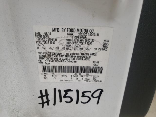 Photo 9 VIN: 1FTMF1EM7BKD38245 - FORD F150 