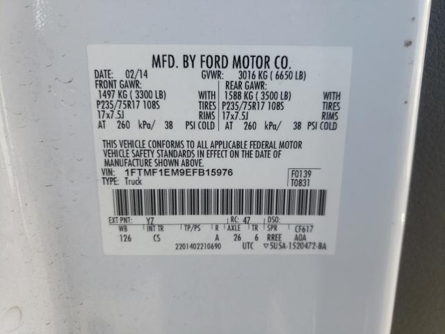 Photo 9 VIN: 1FTMF1EM9EFB15976 - FORD F-150 