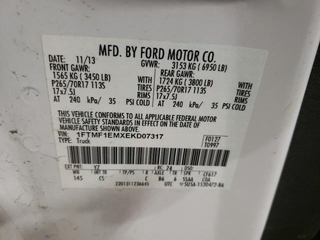 Photo 9 VIN: 1FTMF1EMXEKD07317 - FORD F150 