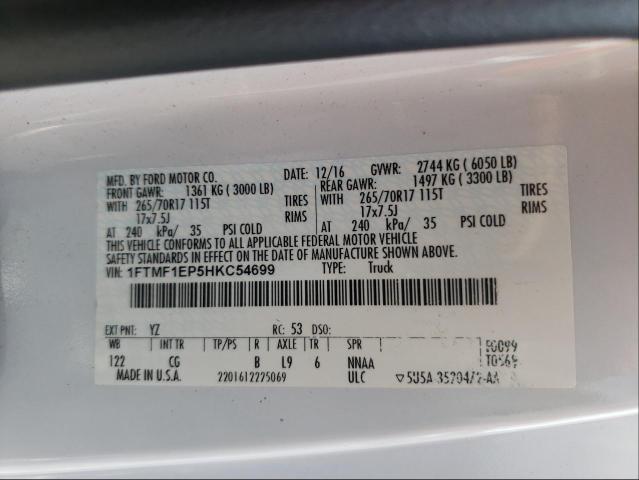 Photo 9 VIN: 1FTMF1EP5HKC54699 - FORD F150 