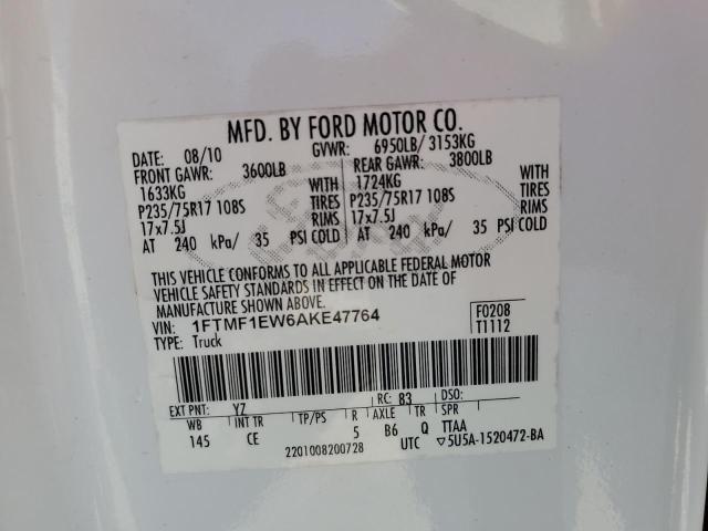 Photo 11 VIN: 1FTMF1EW6AKE47764 - FORD F150 