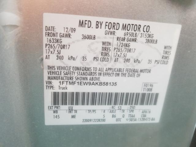 Photo 9 VIN: 1FTMF1EW9AKB58135 - FORD F150 