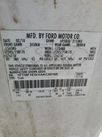 Photo 11 VIN: 1FTMF1EWXAKC00165 - FORD F150 