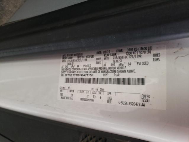 Photo 9 VIN: 1FTNE1CM8FKA71150 - FORD TRANSIT T- 