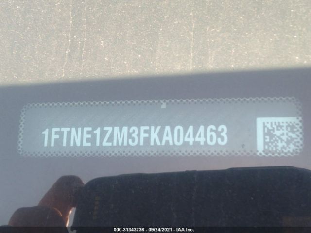 Photo 8 VIN: 1FTNE1ZM3FKA04463 - FORD TRANSIT CARGO VAN 