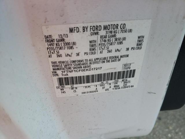 Photo 11 VIN: 1FTNF1CF0EKD17217 - FORD F150 