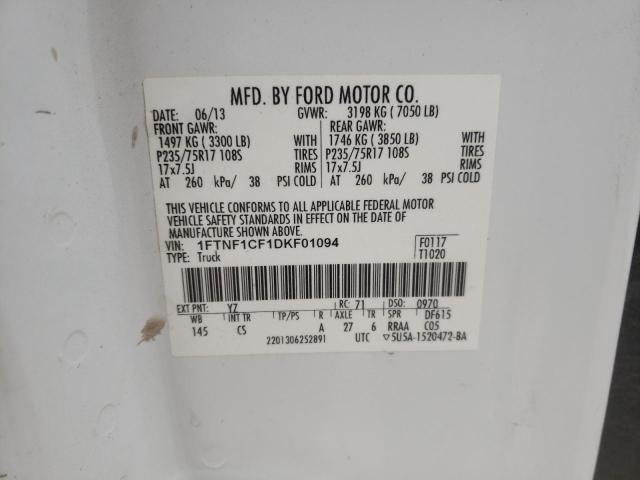 Photo 11 VIN: 1FTNF1CF1DKF01094 - FORD F150 