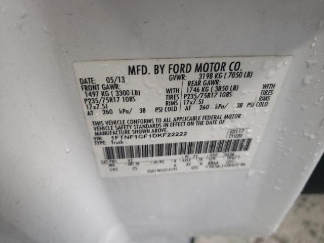 Photo 11 VIN: 1FTNF1CF1DKF22222 - FORD F150 