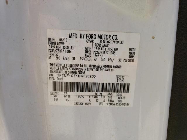 Photo 11 VIN: 1FTNF1CF1DKF28280 - FORD F150 