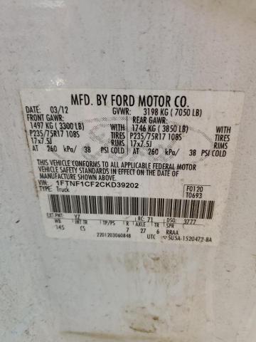 Photo 11 VIN: 1FTNF1CF2CKD39202 - FORD F150 