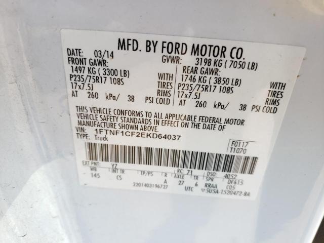 Photo 9 VIN: 1FTNF1CF2EKD64037 - FORD F150 