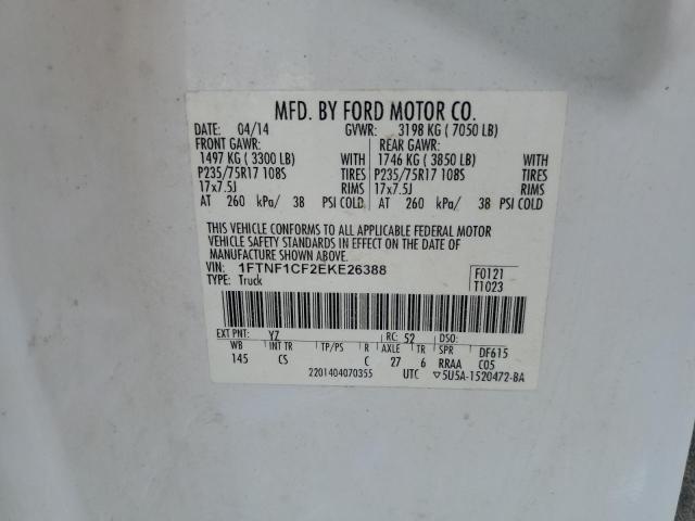 Photo 11 VIN: 1FTNF1CF2EKE26388 - FORD F150 