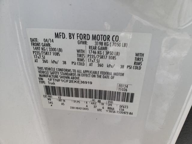 Photo 11 VIN: 1FTNF1CF2EKE36919 - FORD F150 