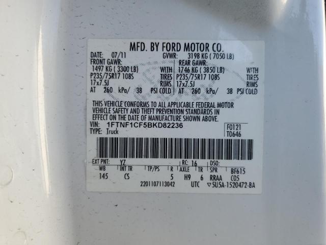 Photo 11 VIN: 1FTNF1CF5BKD82236 - FORD F150 