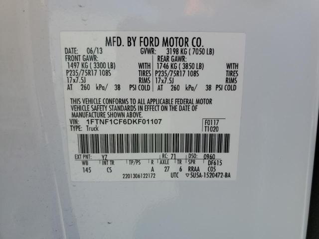 Photo 12 VIN: 1FTNF1CF6DKF01107 - FORD F150 