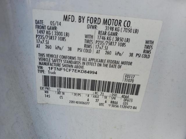 Photo 11 VIN: 1FTNF1CF7EKD84994 - FORD F150 