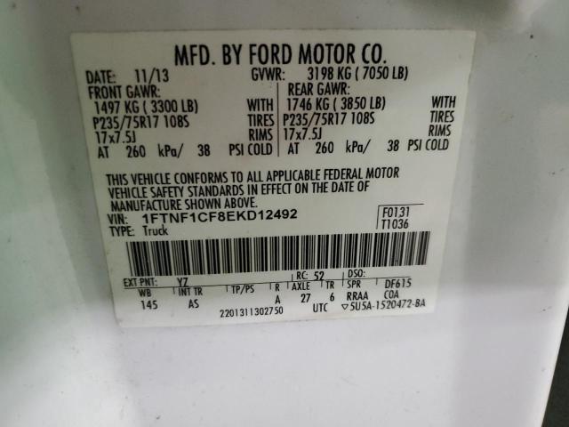 Photo 11 VIN: 1FTNF1CF8EKD12492 - FORD F150 