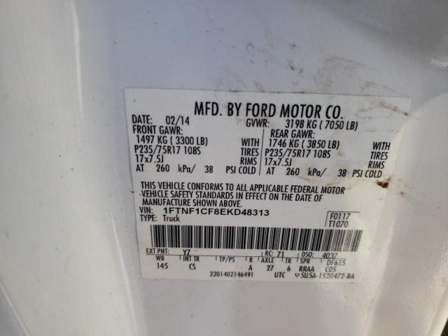 Photo 9 VIN: 1FTNF1CF8EKD48313 - FORD F150 