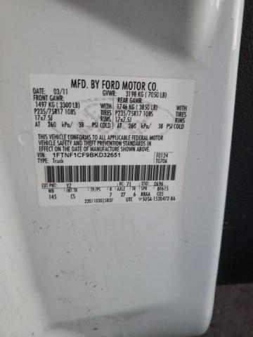 Photo 11 VIN: 1FTNF1CF9BKD32651 - FORD F150 