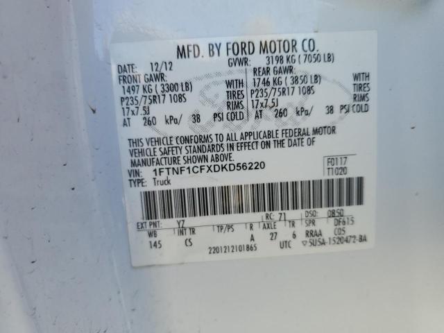 Photo 11 VIN: 1FTNF1CFXDKD56220 - FORD ALL MODELS 