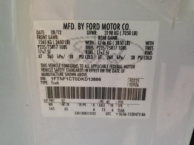 Photo 11 VIN: 1FTNF1CT0DKD13866 - FORD F150 