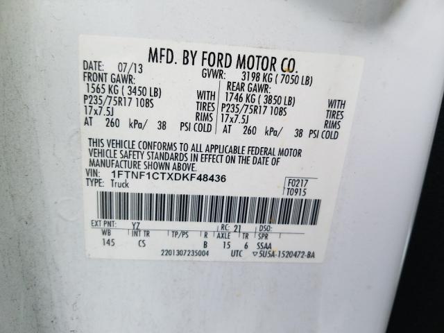 Photo 9 VIN: 1FTNF1CTXDKF48436 - FORD F150 