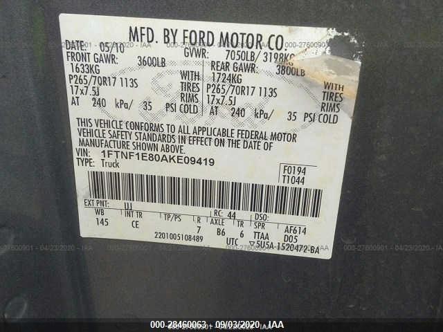 Photo 8 VIN: 1FTNF1E80AKE09419 - FORD F-150 