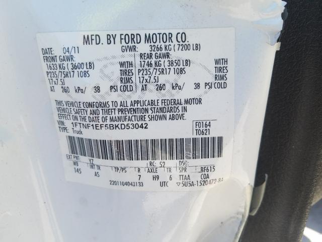 Photo 9 VIN: 1FTNF1EF5BKD53042 - FORD F150 