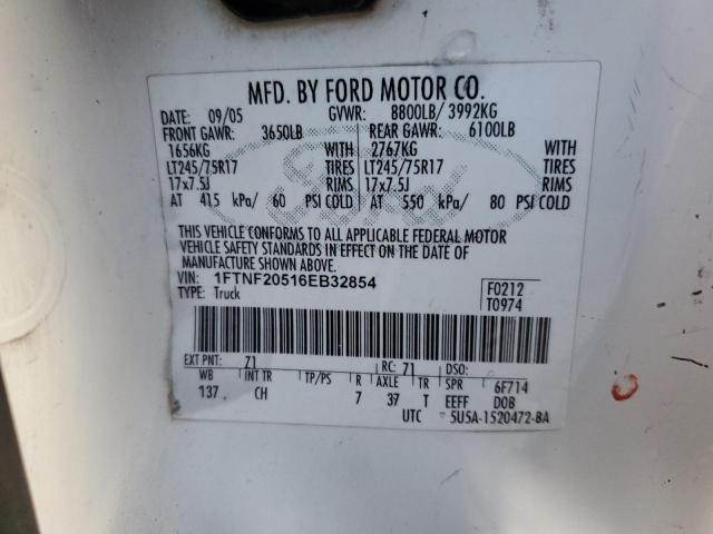 Photo 11 VIN: 1FTNF20516EB32854 - FORD F250 