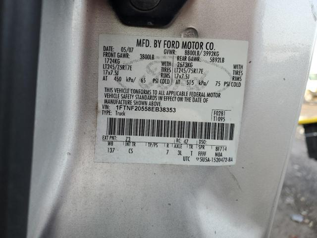 Photo 11 VIN: 1FTNF20558EB38353 - FORD F250 