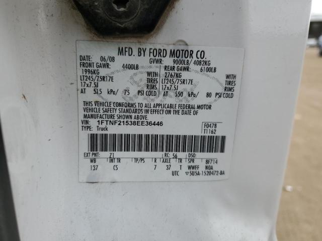 Photo 12 VIN: 1FTNF21538EE36446 - FORD F250 SUPER 